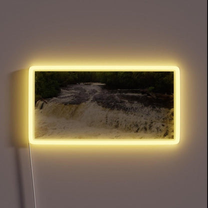 Tahquamenon Falls Lower Rgb Led Neon Sign - Shineneon