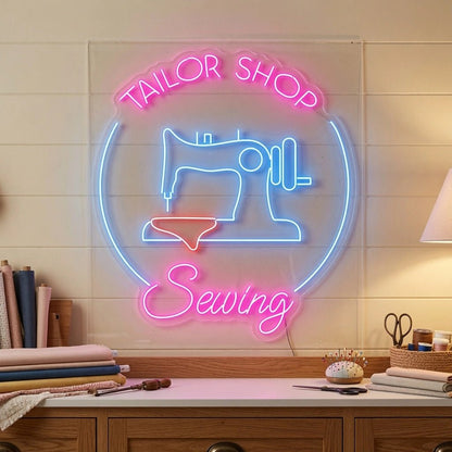 Tailor Shop Sewing Wall Decor LED Neon Sign - Shineneon