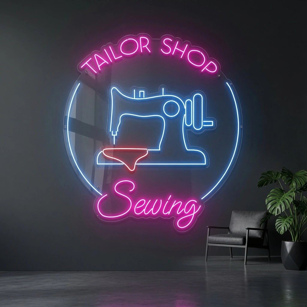 Tailor Shop Sewing Wall Decor LED Neon Sign - Shineneon
