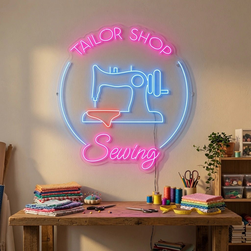Tailor Shop Sewing Wall Decor LED Neon Sign - Shineneon