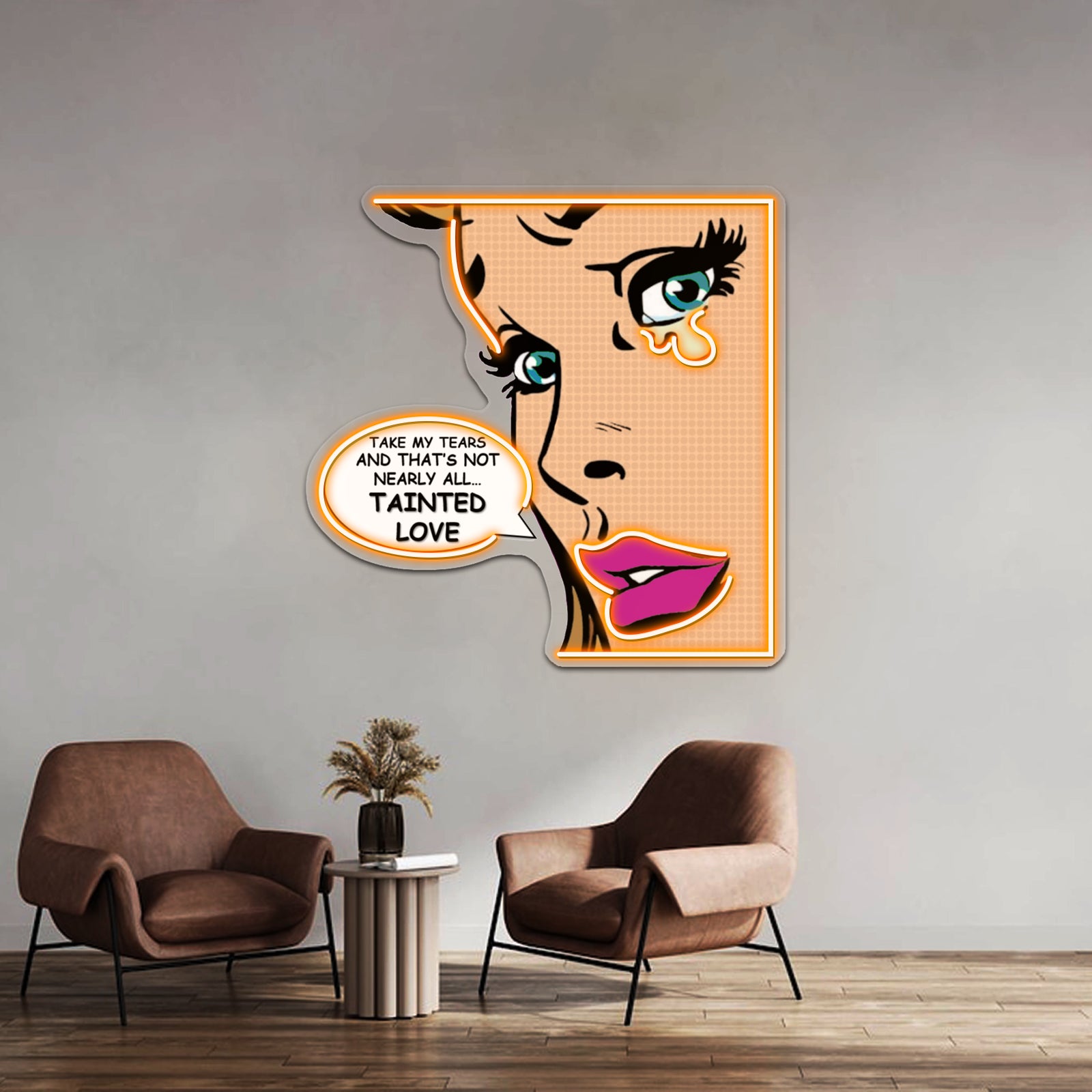 Tainted Love Pop Art Soft Cell Artwork Neon Signs For Sale | Shineneon