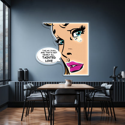 Tainted Love Pop Art Soft Cell Artwork Neon Signs For Sale