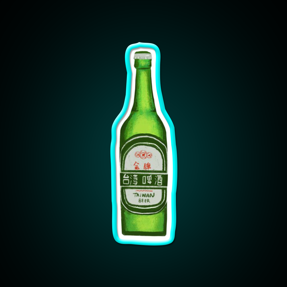 Taiwan Beer Bar Decor Led Neon Sign Rgb Color - Size and dimension reference
