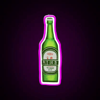 Taiwan Beer Bar Decor Led Neon Sign Rgb Color - Neon sign mounted on wall in room
