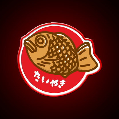 Taiyaki Snack Food Led Neon Sign Rgb Color - Shineneon