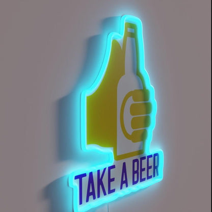 Take A Beer Rgb Led Neon Sign - Shineneon