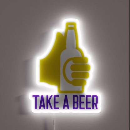 Take A Beer Rgb Led Neon Sign - Shineneon