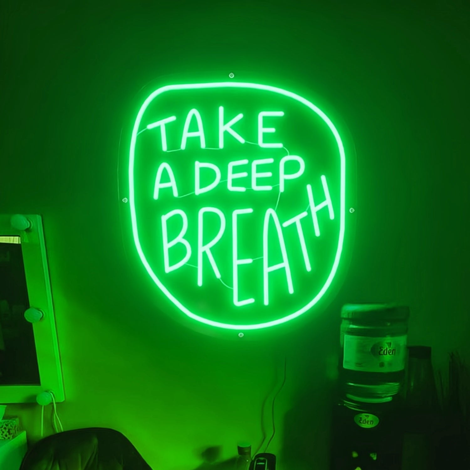 Take A Deep Breath Luminous Lettering - Shineneon