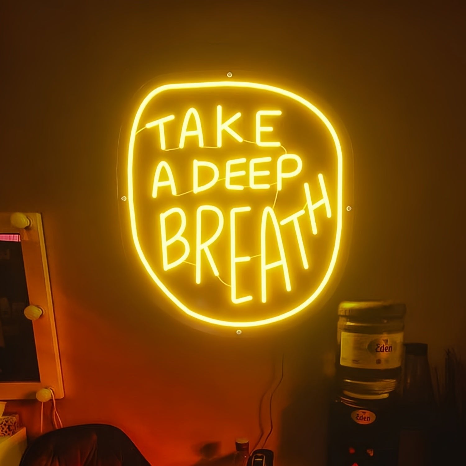 Take A Deep Breath Luminous Lettering - Shineneon
