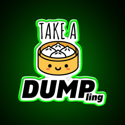 Take A Dumpling Led Neon Sign Chinese Food Rgb Color