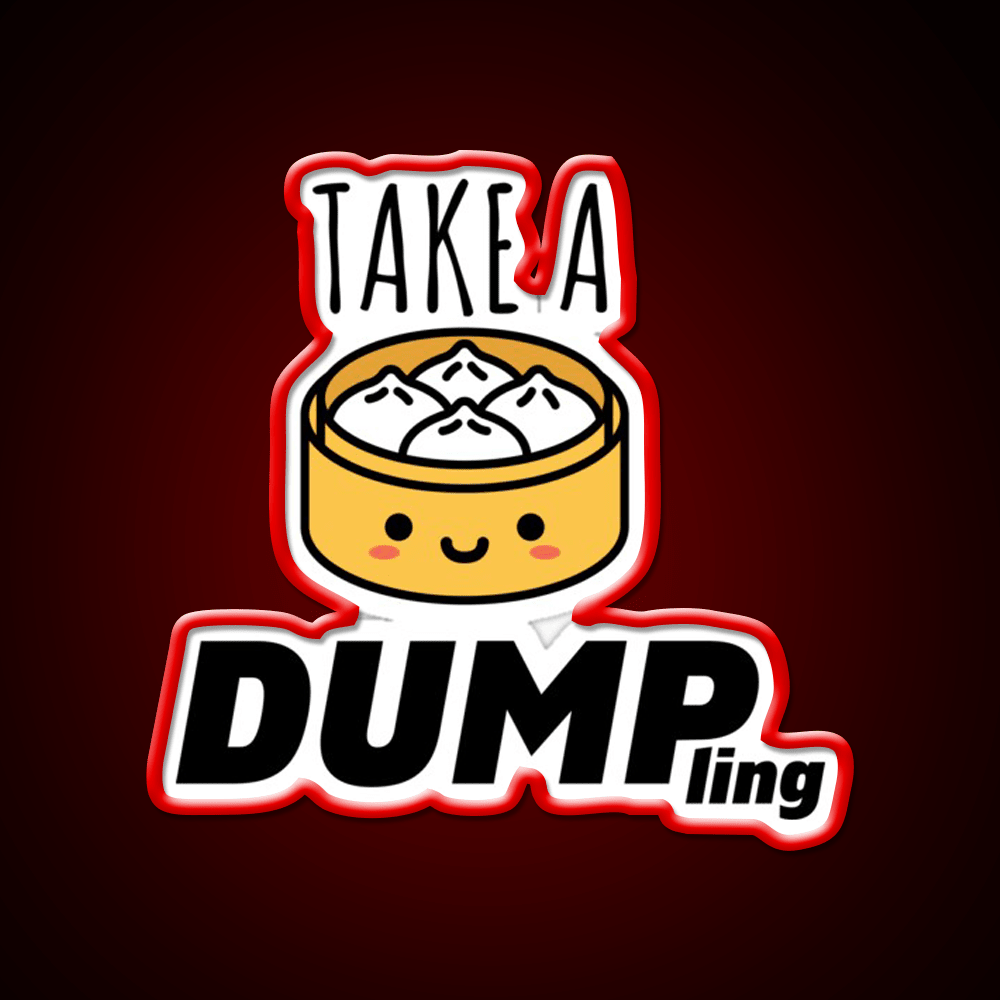 Take A Dumpling Led Neon Sign Chinese Food Rgb Color - Shineneon