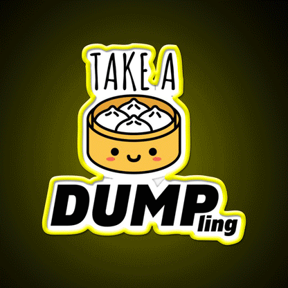 Take A Dumpling Led Neon Sign Chinese Food Rgb Color
