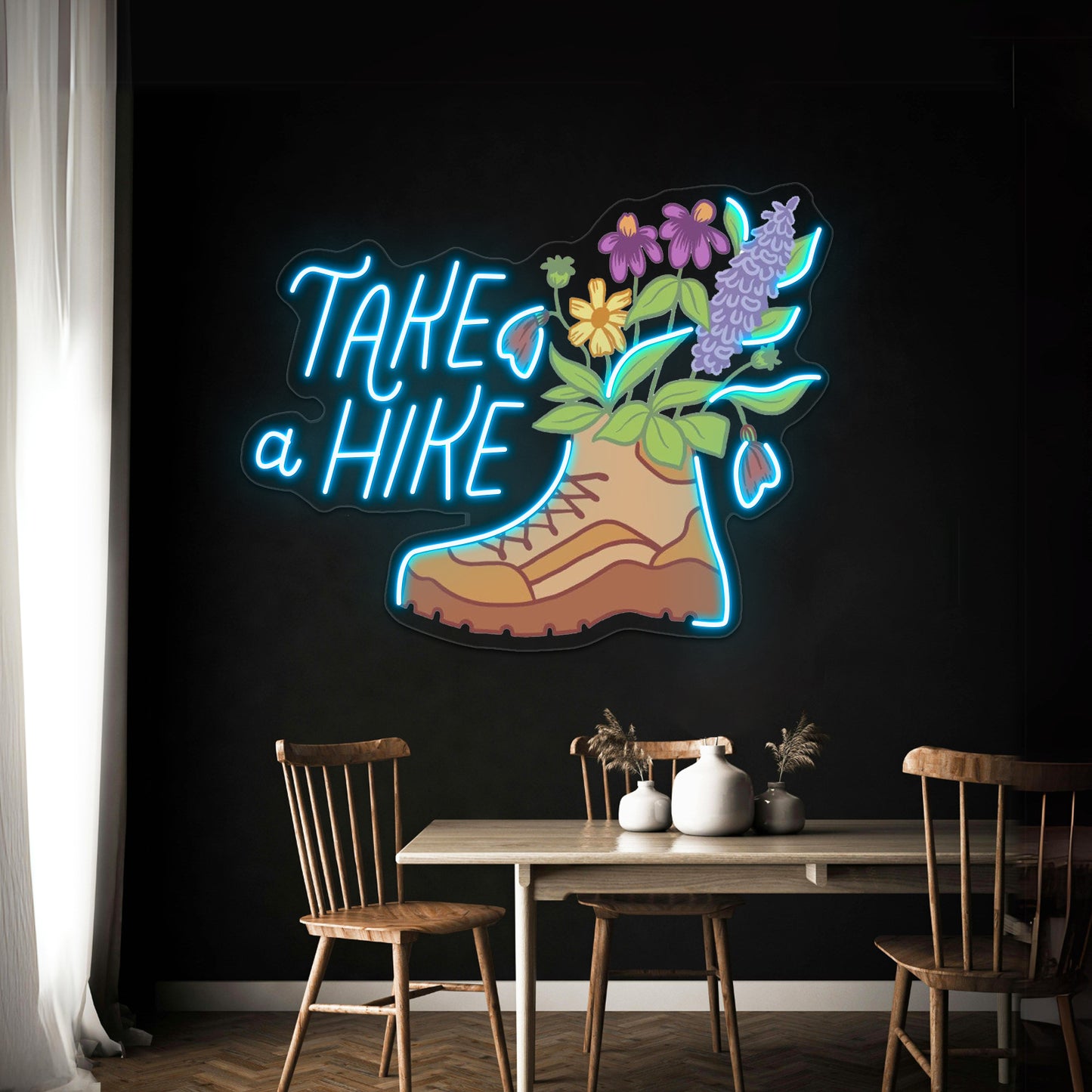 Take A Hike Nature Neon Sign Artwork For Gaming Neon Signs