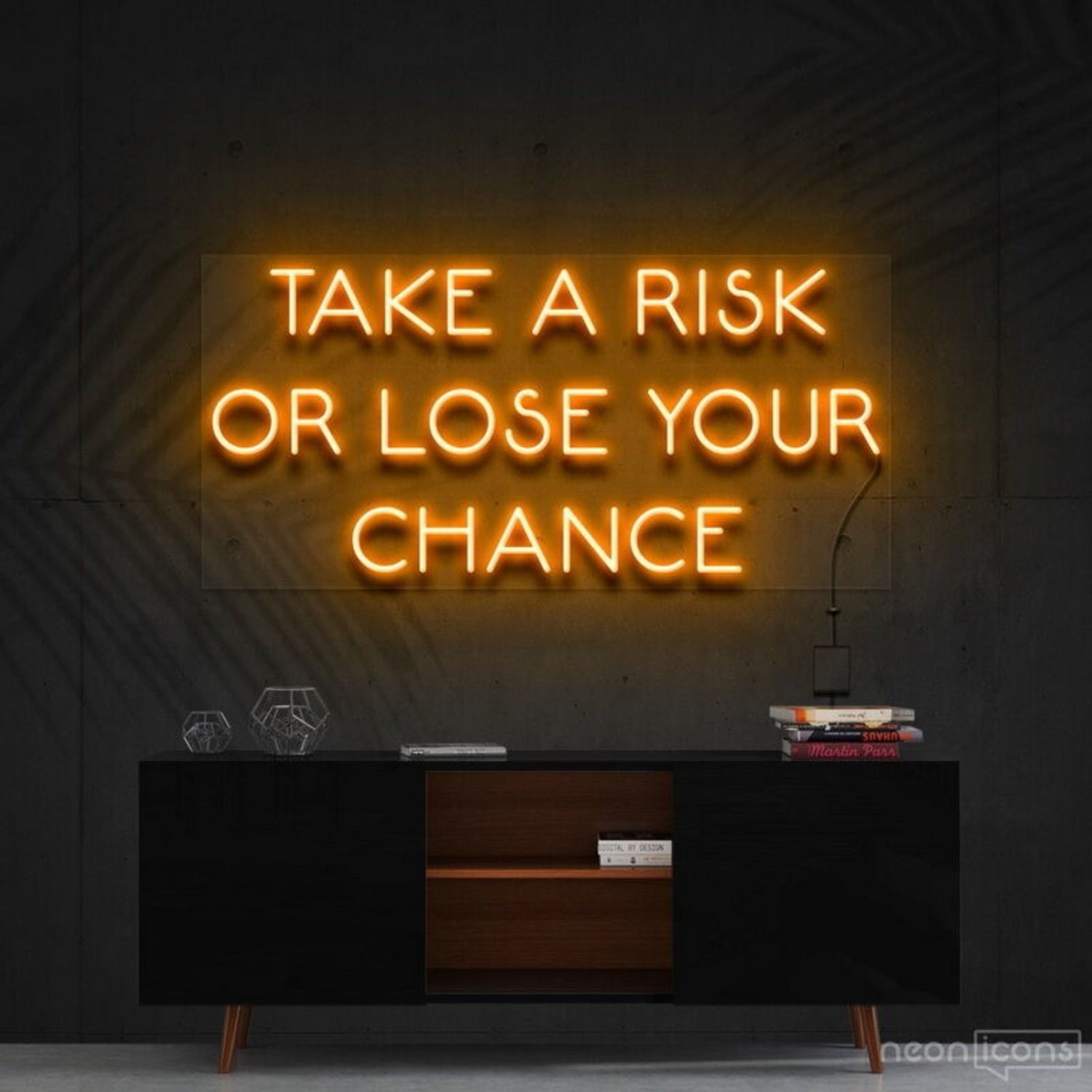 Take A Risk Or Lose Your Chance Led Neon Sign For Motivational Decor | Shineneon