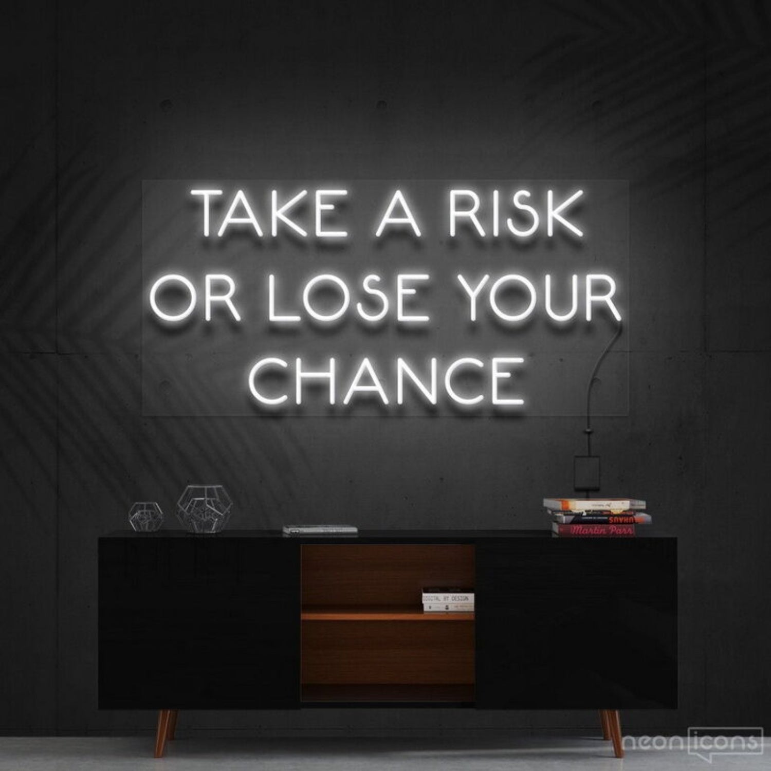 Take A Risk Or Lose Your Chance Led Neon Sign For Motivational Decor | Shineneon