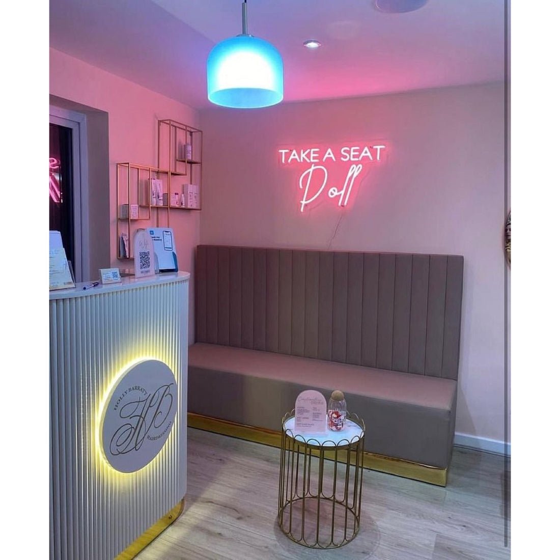Take A Seat Doll Neon Signs Neon Lights Led Neon Signs - Shineneon