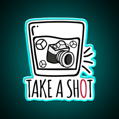 Take A Shot Party Drink Tequila Led Neon Sign Rgb Color - Shineneon