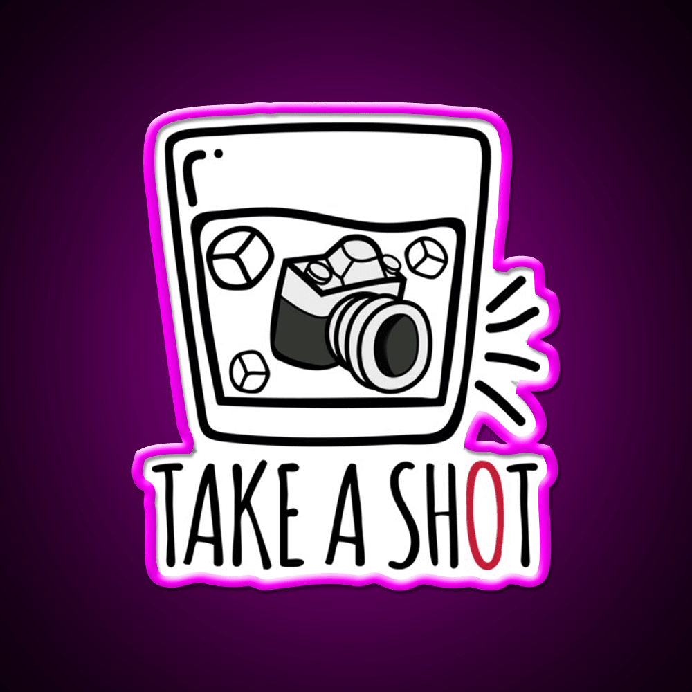 Take A Shot Party Drink Tequila Led Neon Sign Rgb Color - Shineneon