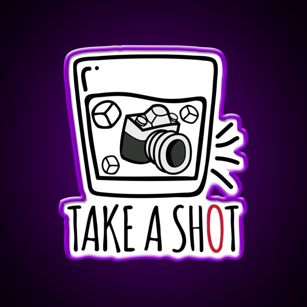 Take A Shot Party Drink Tequila Led Neon Sign Rgb Color - Shineneon
