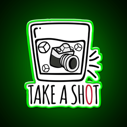 Take A Shot Party Drink Tequila Led Neon Sign Rgb Color - Shineneon