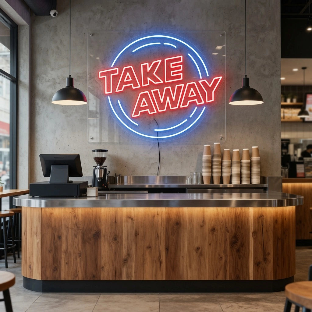 Take Away LED Neon Sign - 02 High-Converting Product Image