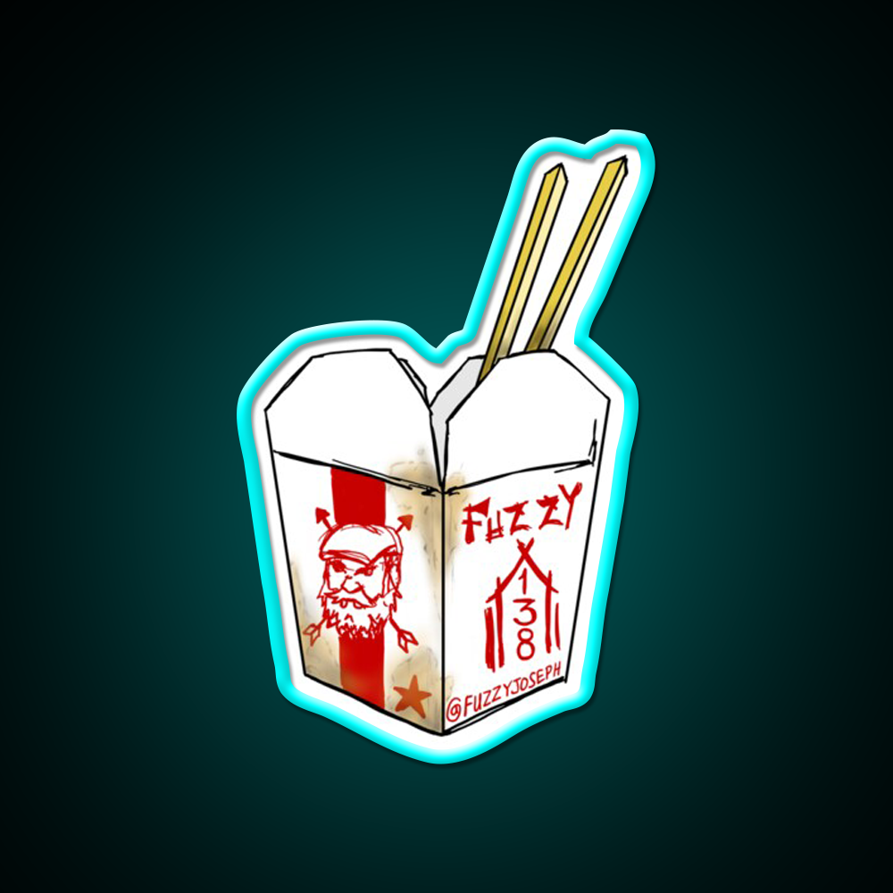 Take Away Led Neon Sign Chinese Food Rgb Color