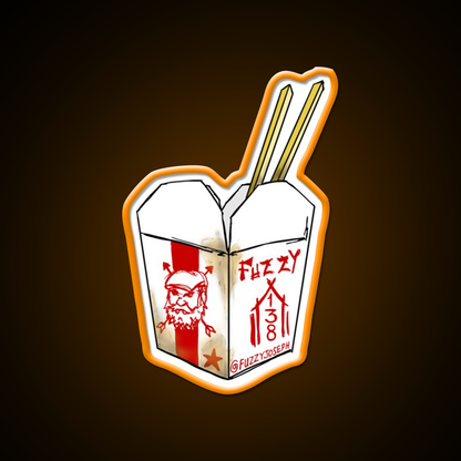 Take Away Led Neon Sign Chinese Food Rgb Color