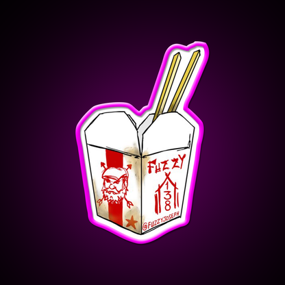 Take Away Led Neon Sign Chinese Food Rgb Color