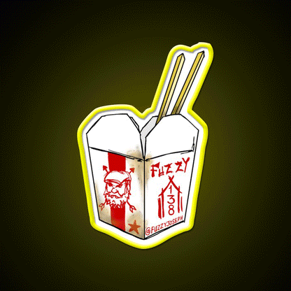 Take Away Led Neon Sign Chinese Food Rgb Color