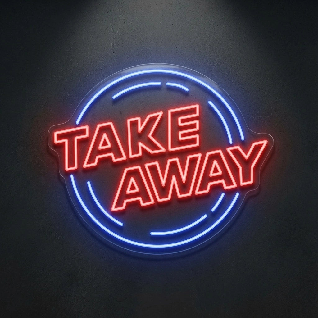 Take Away Wall Decor LED Neon Sign - 01 Original Product Image