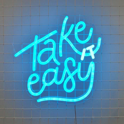 Take It Easy Led Neon Sign Brings A Relaxed Vibe To Any Space | Shineneon