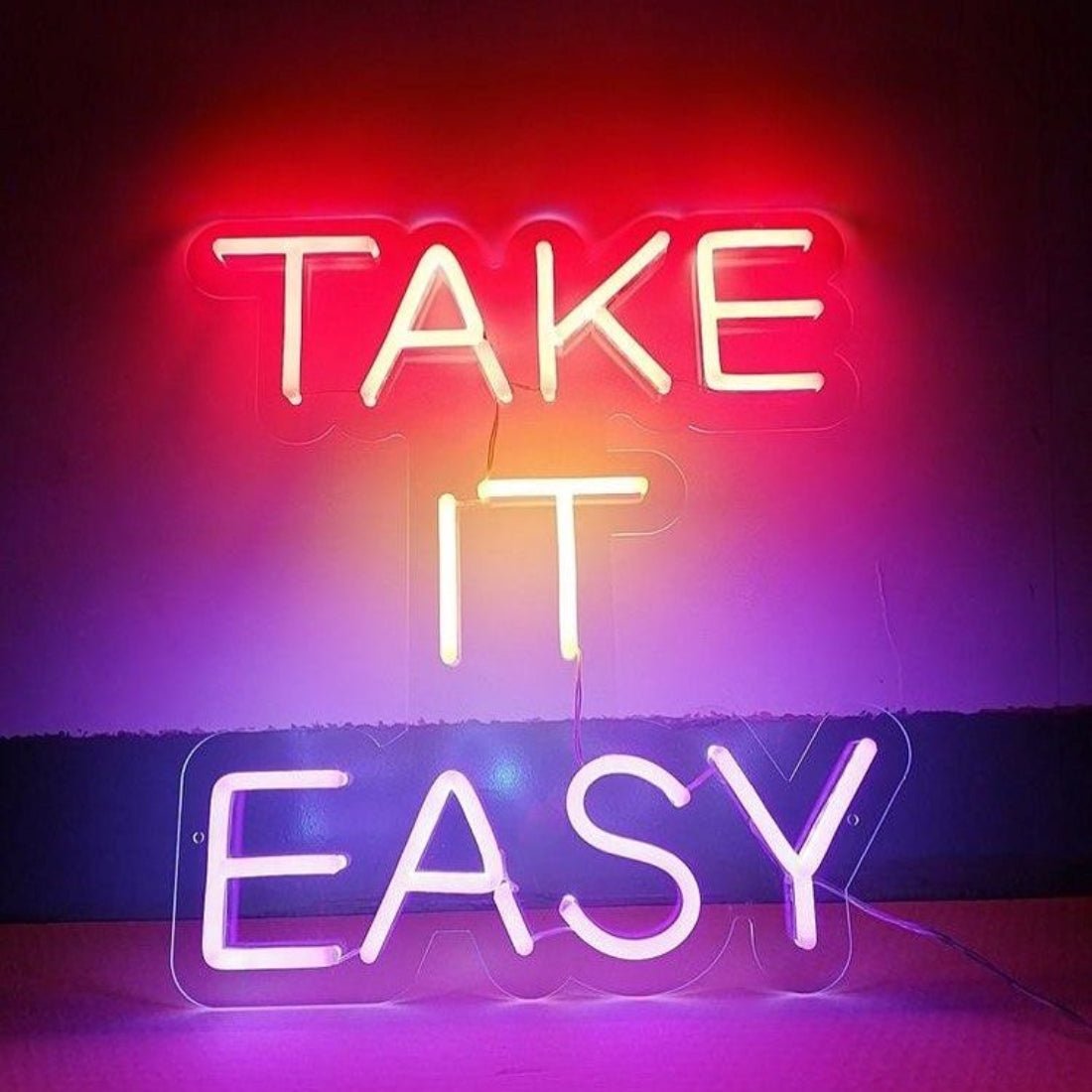 Take It Easy Led Sign Business Neon Signs - Shineneon