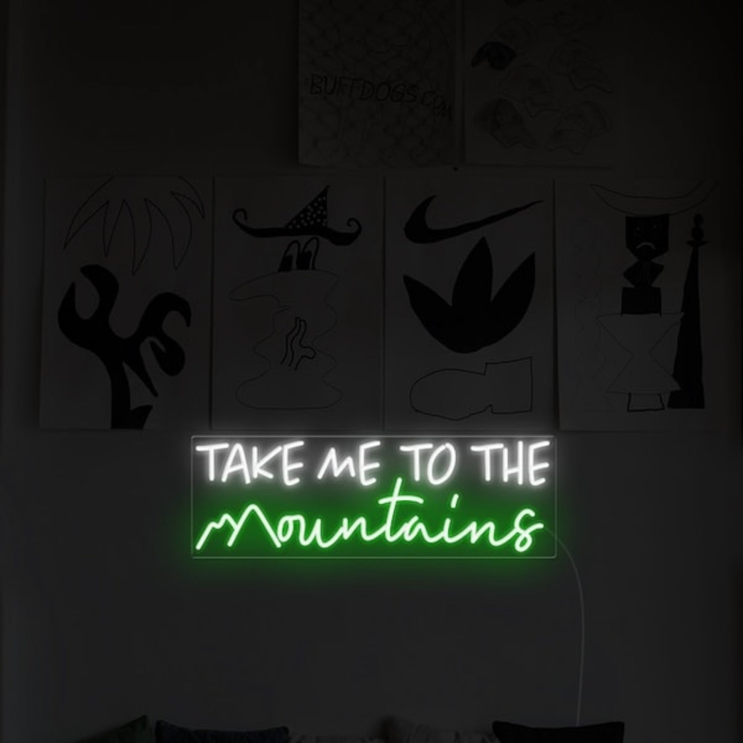 Take Me To The Mountains Led Neon Sign Wall Art | Shineneon