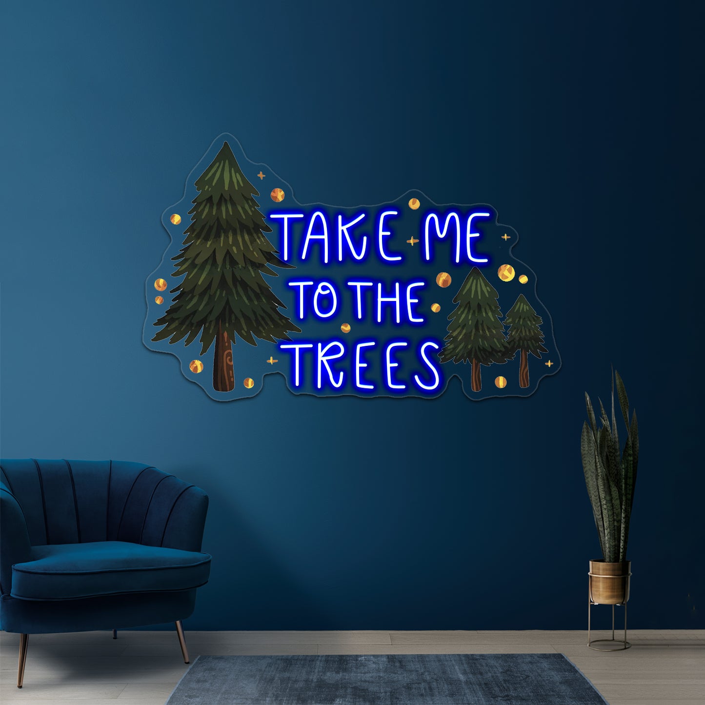 Take Me To The Trees Neon Sign Artwork For Neon Halloween Sign