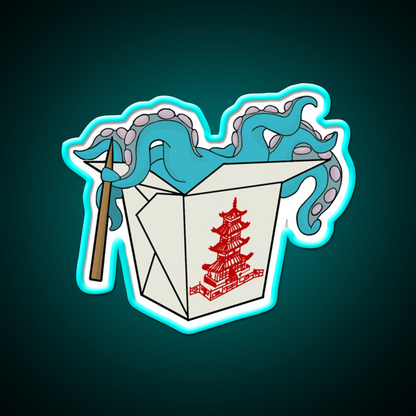 Take Out Led Neon Sign Chinese Food Rgb Color