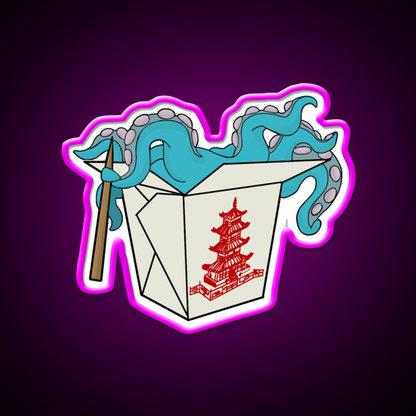 Take Out Led Neon Sign Chinese Food Rgb Color