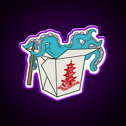 Take Out Led Neon Sign Chinese Food Rgb Color