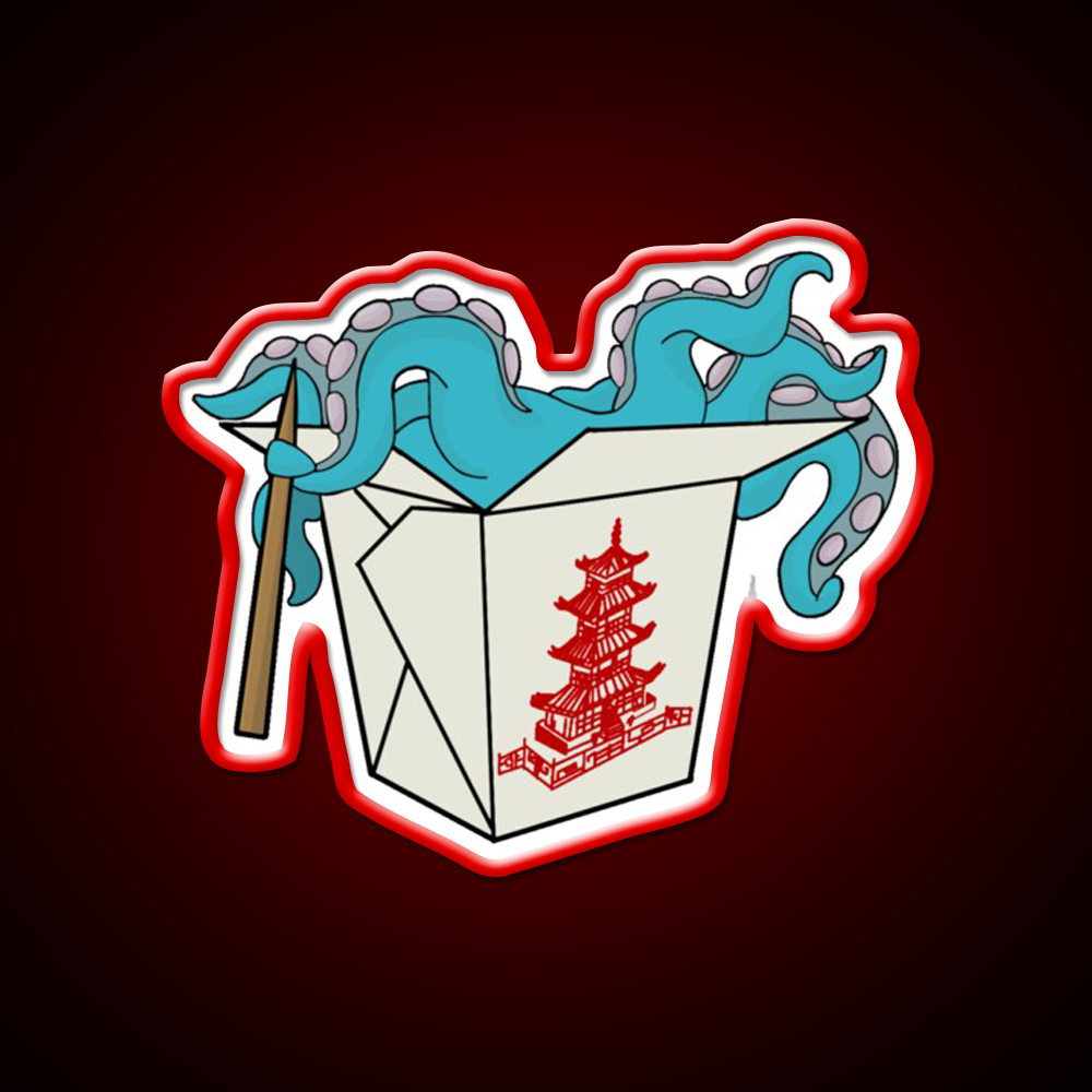 Take Out Led Neon Sign Chinese Food Rgb Color