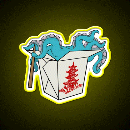 Take Out Led Neon Sign Chinese Food Rgb Color