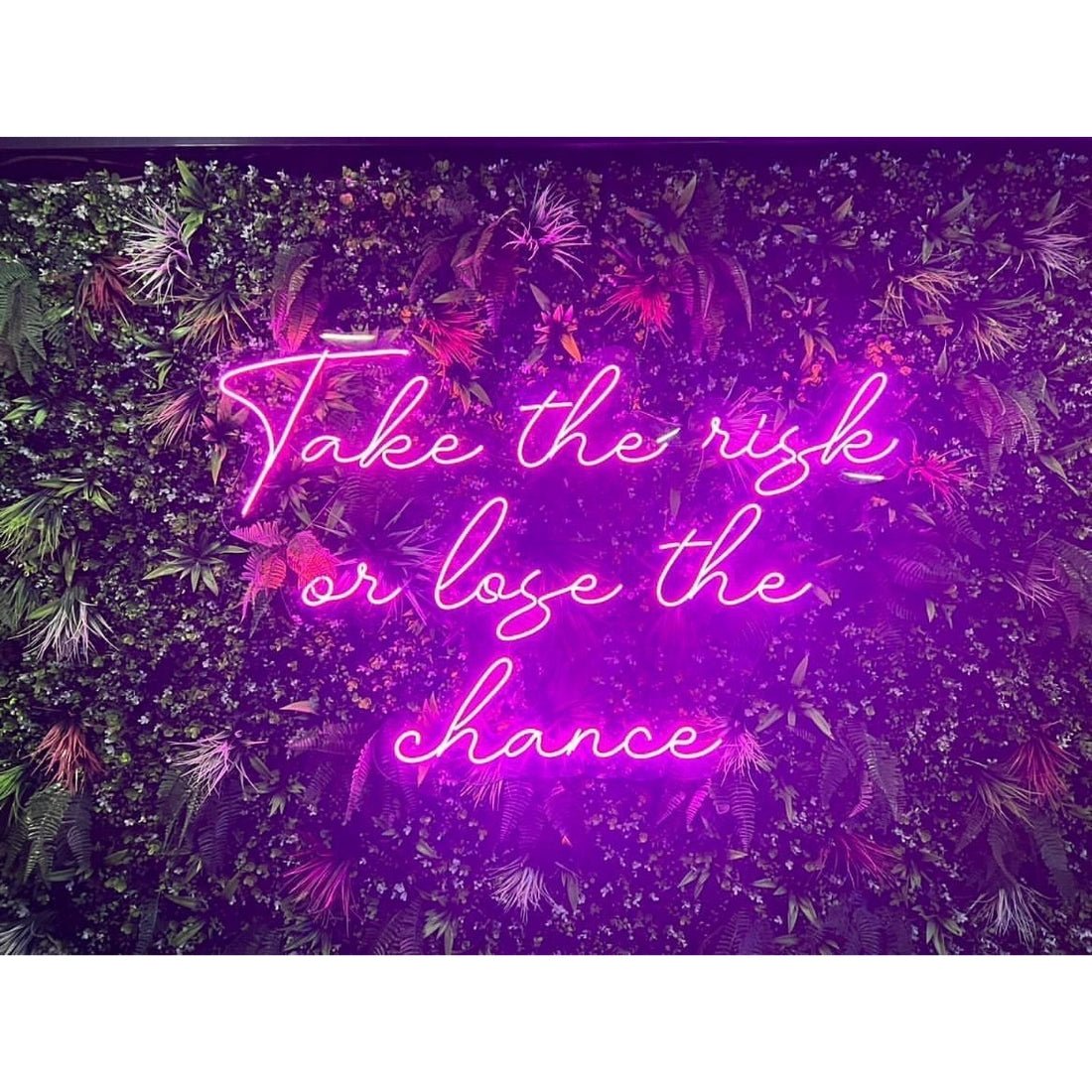 Take The Risk Or Lose The Chance Led Sign Business Neon Sign - Shineneon