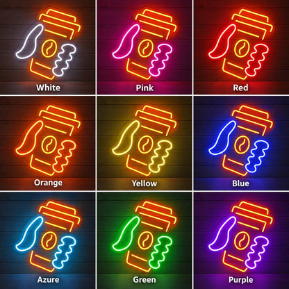 Takeaway Coffee Cup LED Neon Sign - Shineneon