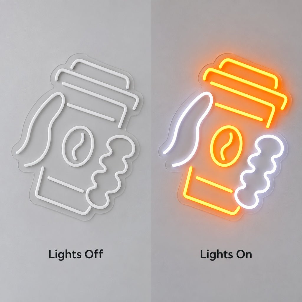 Takeaway Coffee Cup LED Neon Sign - Shineneon