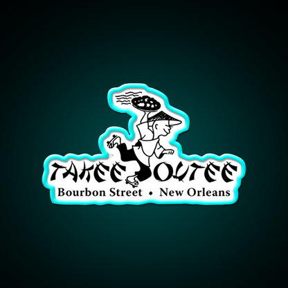 Takee Outee Led Neon Sign Chinese Food Rgb Color