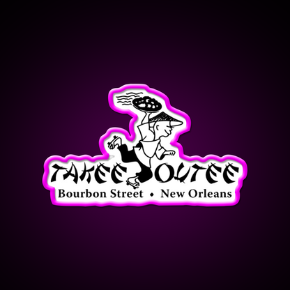 Takee Outee Led Neon Sign Chinese Food Rgb Color