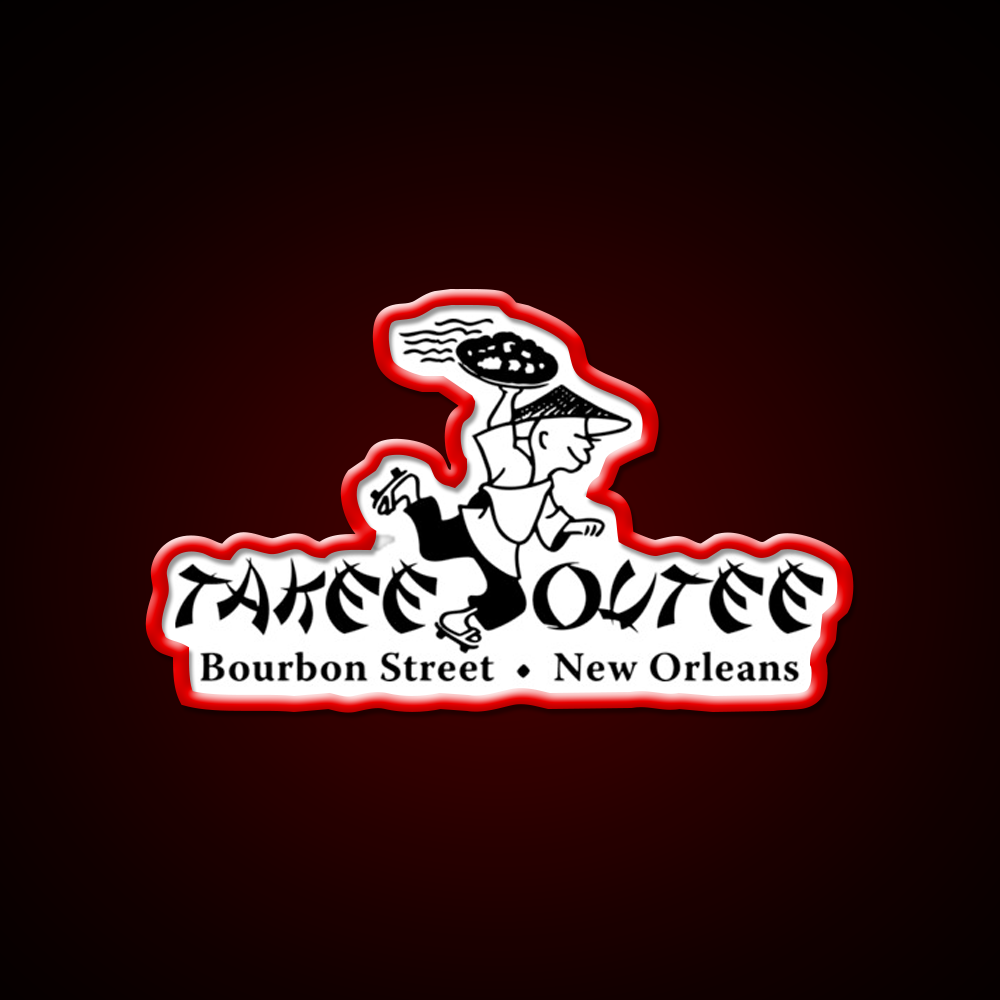 Takee Outee Led Neon Sign Chinese Food Rgb Color