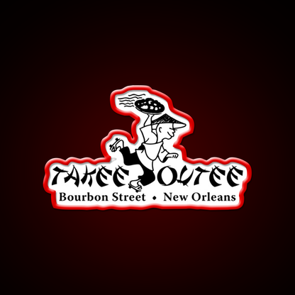 Takee Outee Led Neon Sign Chinese Food Rgb Color