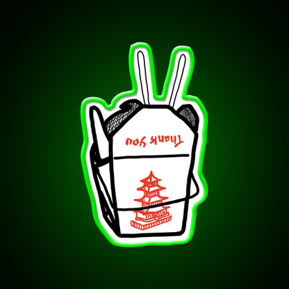 Takeout Boxxx Led Neon Sign Chinese Food Rgb Color