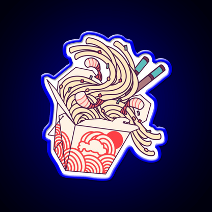 Takeout Noodles Lo Mien Led Neon Sign Chinese Food Rgb Color - Shineneon