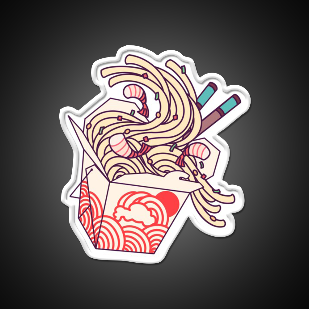 Takeout Noodles Lo Mien Led Neon Sign Chinese Food Rgb Color