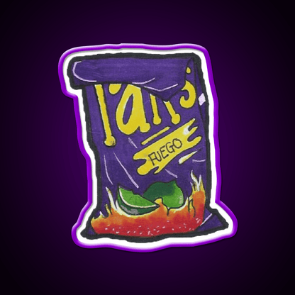 Takis Snack Food Led Neon Sign Rgb Color - Shineneon